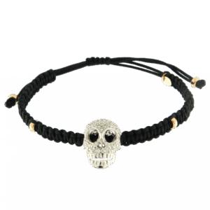 Pulsera de oro blanco con diamantes