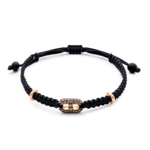 Pulsera macramé con ónix