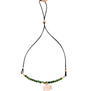 Essencial: PULSERA DE TRÉBOL DE CUATRO HOJAS Y ÁGATA