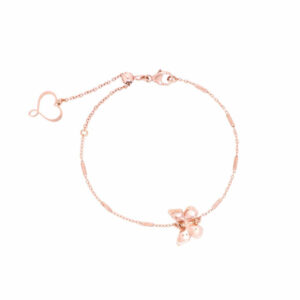 Essencial: PULSERA CON MARIPOSA GRANDE EN ORO ROSA