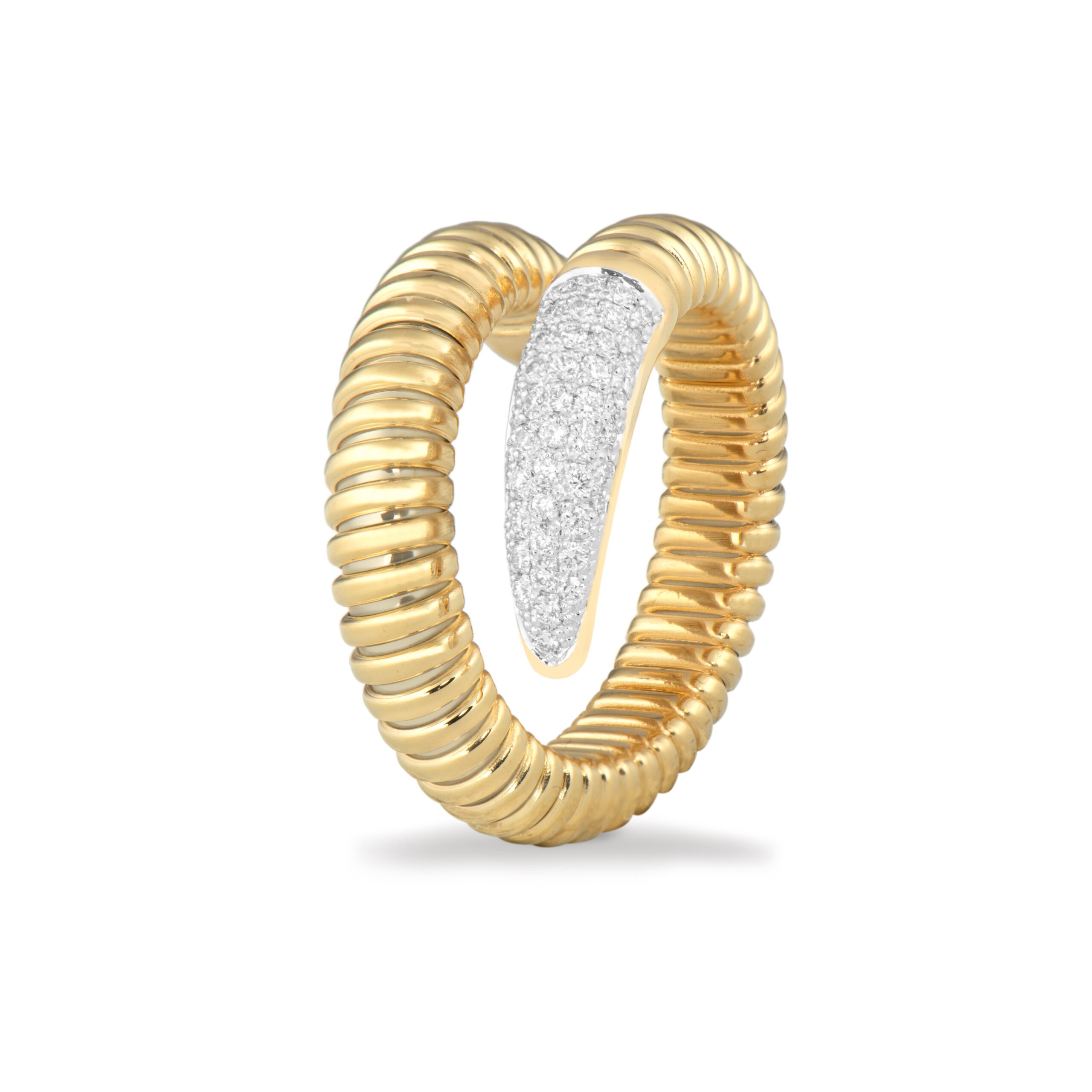 Anillo de oro 18K con diamantes blancos