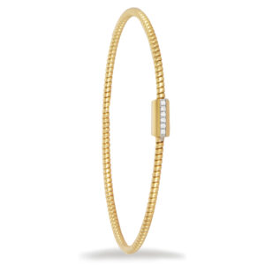 Brazalete de oro 18K con diamantes blancos