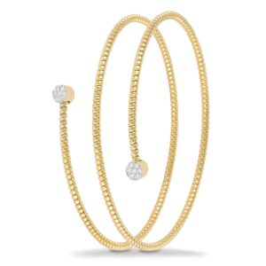 Pulsera de oro de 18 K con diamantes