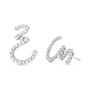 Pendientes de Oro Blanco 18K con 48 Diamantes