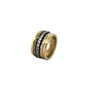 ESSENCIAL: ANILLO STYLIANO PLATA Y ORO